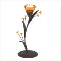 AMBER LILY TEALIGHT HOLDER